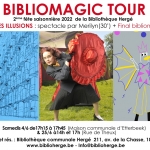 Bibliomagic Tour : 2ème fête saisonnière 2022 – Samedi 4 juin à 17h15 & samedi 25 juin à 14h et à 17h