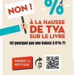 NON à la hausse de TVA sur le livre !
