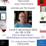 Un auteur, des éditeurs : rencontre avec Paul Émond – Lundi 9 décembre 2024 de 18h à 20h