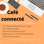 Café connecté : accompagnement social et numérique – Chaque jeudi de 15h à 17h (sauf les 2 et le 9 mai 2024)