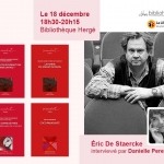 Les Oiseaux de nuit, Acte III – 4ème fête saisonnière 2023 : rencontre avec Éric De Staercke – Lundi 18 décembre 2023 de 18h30 à 20h30