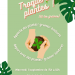 Troque tes plantes ! – Mercredi 11 septembre 2024 de 15h à 18h